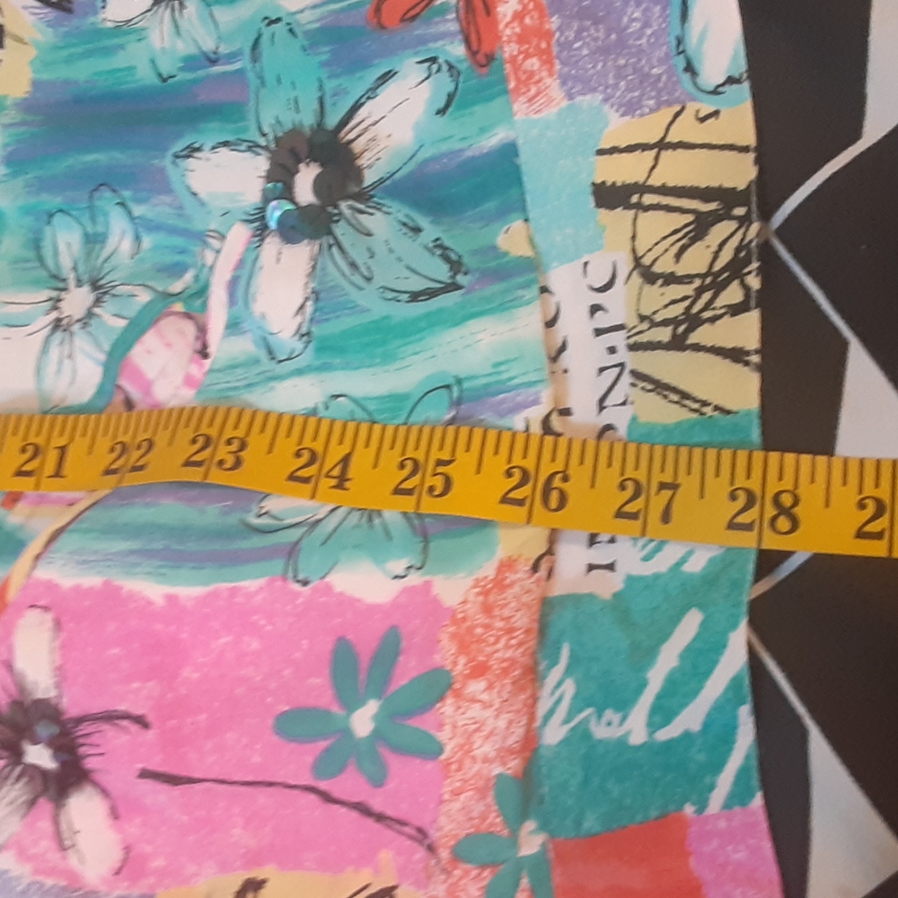 Diane Gilman 100% Silk Floral Jacket 2X Pink Blue Lightweight Statement Piece - Picture 8 of 10